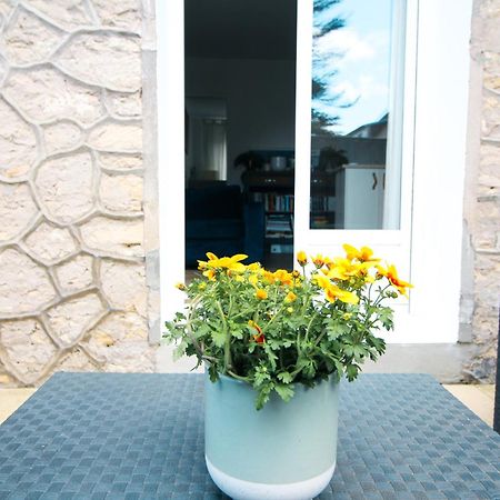 Appartement Avec Terrasse Privee, Plage A Pied Saint-Aubin-Sur-Mer  Buitenkant foto