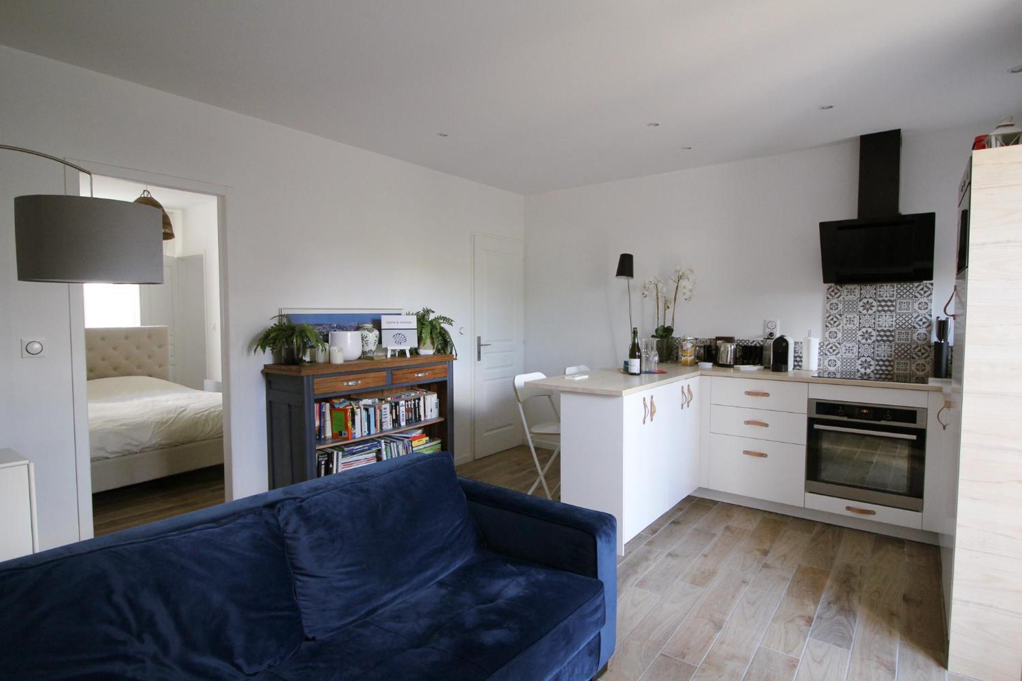 Appartement Avec Terrasse Privee, Plage A Pied Saint-Aubin-Sur-Mer  Buitenkant foto