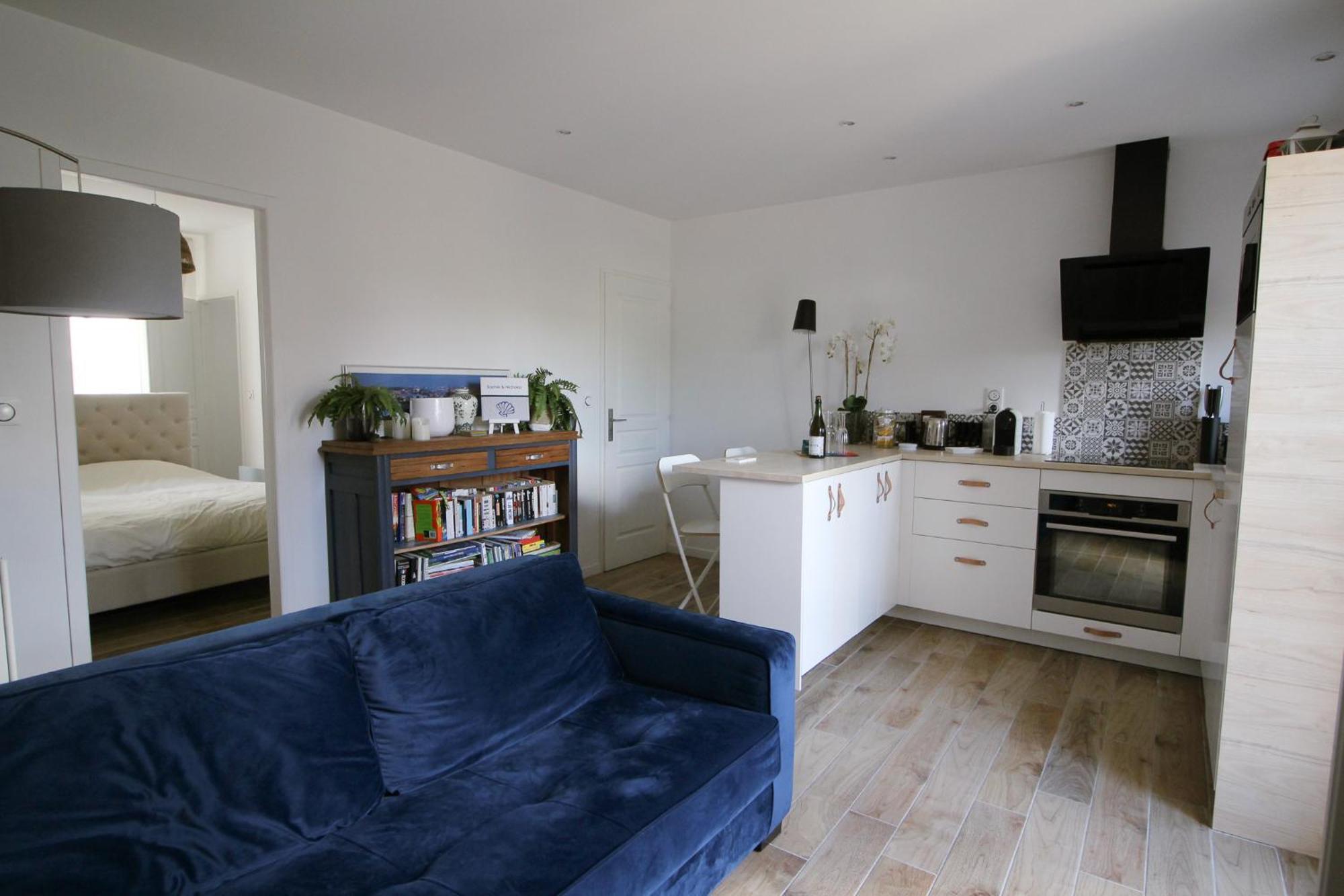 Appartement Avec Terrasse Privee, Plage A Pied Saint-Aubin-Sur-Mer  Buitenkant foto