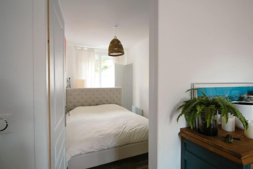 Appartement Avec Terrasse Privee, Plage A Pied Saint-Aubin-Sur-Mer  Buitenkant foto