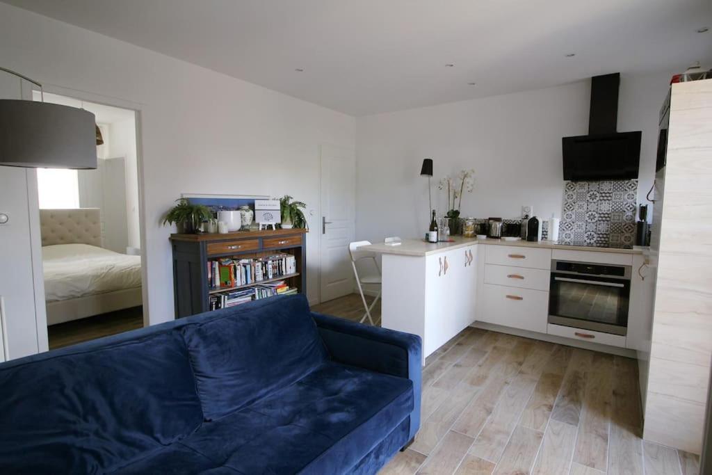 Appartement Avec Terrasse Privee, Plage A Pied Saint-Aubin-Sur-Mer  Buitenkant foto